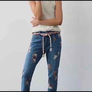 Pilcro and the Letterpress Patchwork Skinny Jeans Size 29